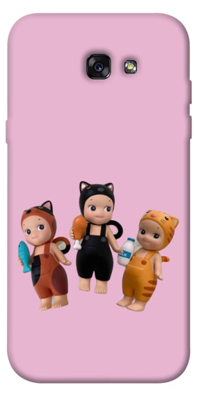 Чохол на Samsung A720 Galaxy A7 (2017) Cat Cafe Trio фото 1 з 1