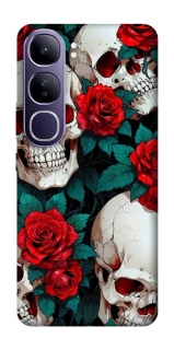 Чохол на Vivo Y300 skull and rose фото 1 з 1