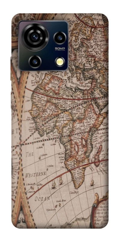 Чехол на ZTE Blade V50 Vita Карта путешествий фото 1 из 1