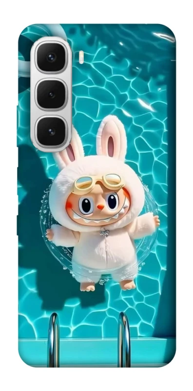 Чохол на Infinix Hot 60i Labubu in the pool ver.2 фото 1 з 1