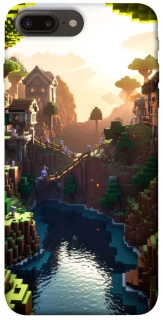 Чехол на Apple iPhone 7 plus / 8 plus Minecraft sunset фото 1 из 1