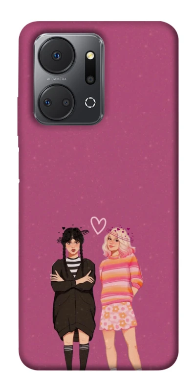 Чохол на Huawei Honor X7a Raven & Rainbow Wednesday фото 1 з 1