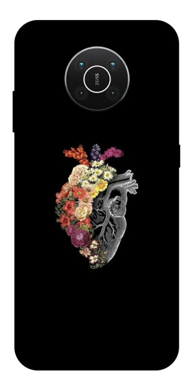 Чохол на Nokia X10 / X20 Heart with flowers фото 1 з 1