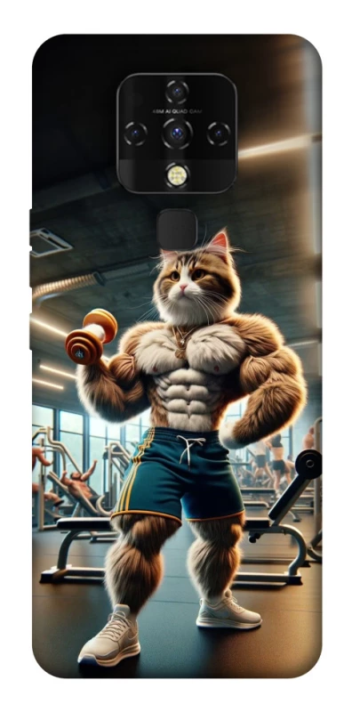 Чехол на TECNO Camon 16 SE Качок кот фото 1 из 1