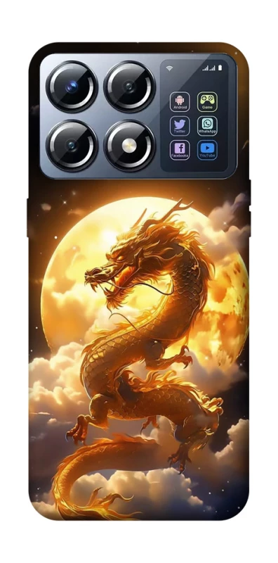 Чехол на Xiaomi POCO X8 Pro Golden Dragon фото 1 из 1