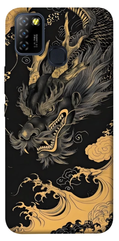 Чохол на Infinix Hot 10 Lite gold dragon фото 1 з 1