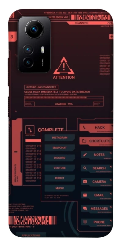 Чохол на Xiaomi Redmi Note 12S Attention фото 1 з 1