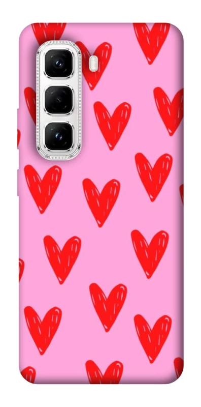 Чохол на Infinix Hot 50 Pro Red hearts 2 фото 1 з 1