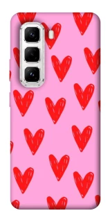 Чехол на Infinix Hot 50 Pro Red hearts 2 фото 1 из 1