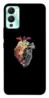 Чохол на Infinix Hot 12 Play Heart with flowers фото 1 з 1
