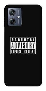 Чохол на Motorola Moto G54 Parental Advisory Label фото 1 Чохол на Motorola Moto G54 Parental Advisory Label фото 1 з 1