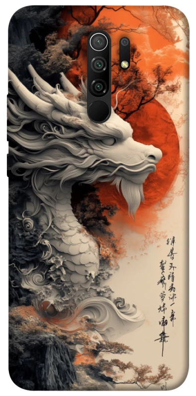 Чохол на Xiaomi Redmi 9 white dragon фото 1 з 1