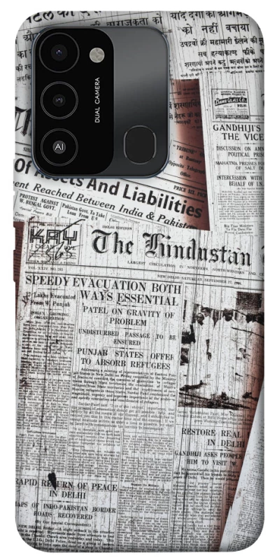 Чехол на TECNO Spark 8C Газеты фото 1 из 1