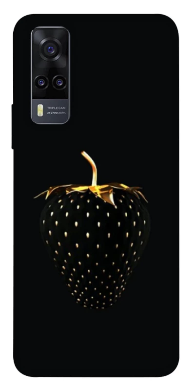 Чохол на Vivo Y31 Чорна полуниця фото 1 з 1