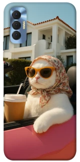 Чохол на TECNO Spark 8P Stylish Cat Cruise фото 1 з 1