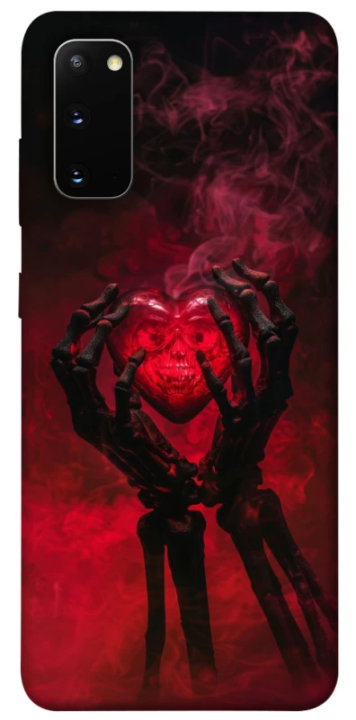 Чохол на Samsung Galaxy S20 Heart in the hands of a skeleton фото 1 з 1