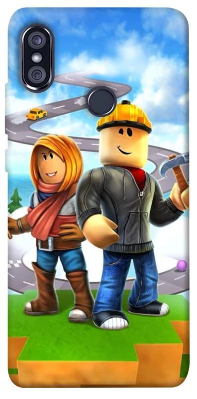 Чехол на Xiaomi Redmi Note 5 Pro / Note 5 (AI Dual Camera) Roblox Builder Adventure фото 1 из 1