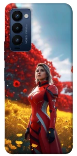Чохол на TECNO Camon 18 Cyber space girl ver.5 фото 1 з 1
