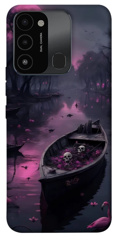 Чохол на TECNO Spark 8C Boat and flamingo фото 1 з 1