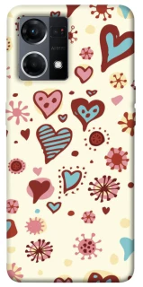 Чехол на Oppo Reno 7 4G Pretty hearts фото 1 из 1