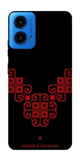 Чохол на Motorola Moto G45 Чорно-червона вишиванка фото 1 з 1