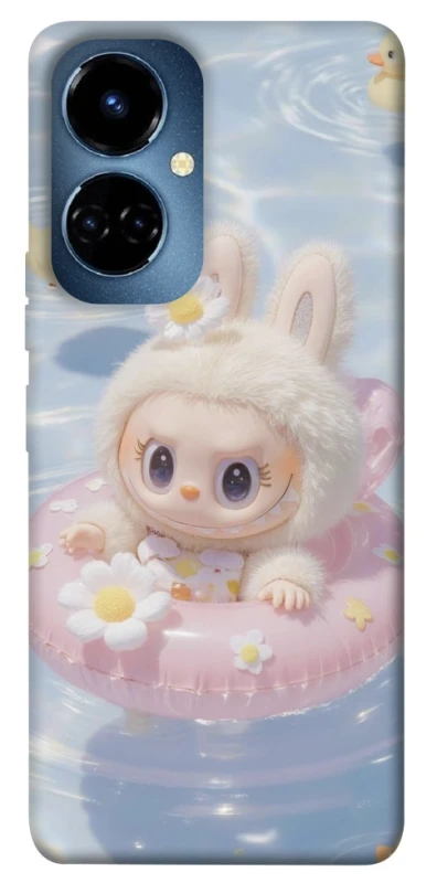 Чохол на TECNO Camon 19 Pro Labubu swimming фото 1 з 1