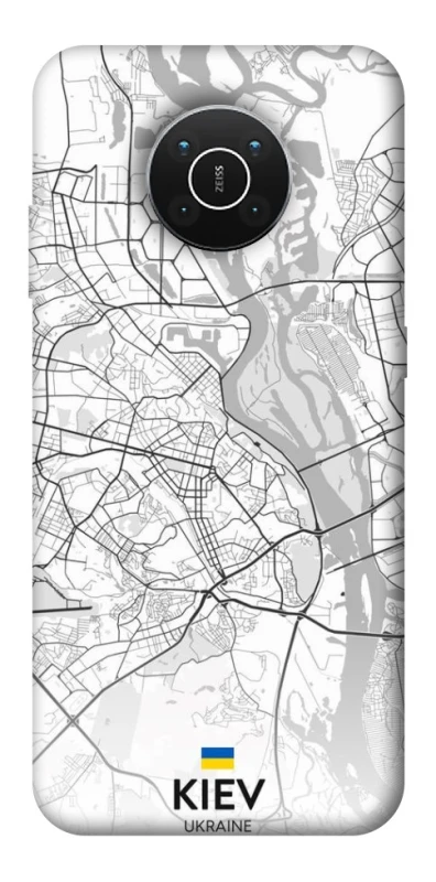 Чохол на Nokia X10 / X20 Kiev white map фото 1 з 1