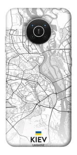 Чохол на Nokia X10 / X20 Kiev white map фото 1 з 1