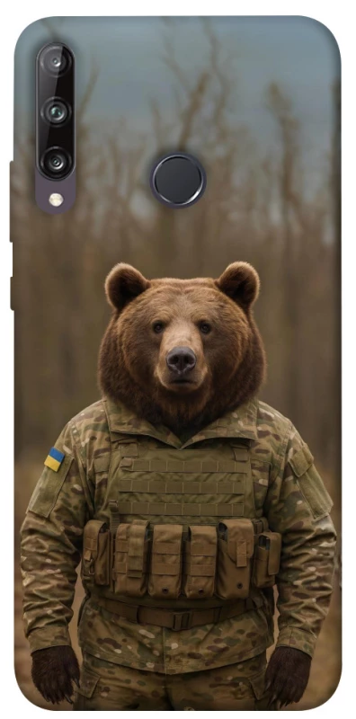 Чехол на Huawei P40 Lite E Медведь защитник фото 1 из 1