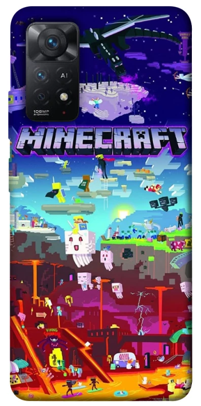 Чохол на Xiaomi Redmi Note 12 Pro 4G Minecraft world фото 1 з 1