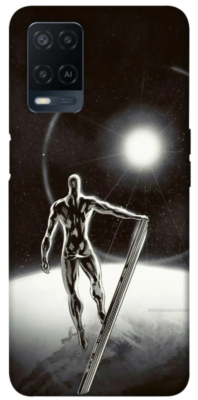 Чохол на Oppo A54 4G Срібний серфер фото 1 з 1