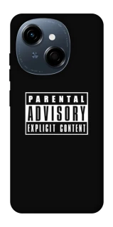 Чохол на TECNO Spark Go 1 Parental Advisory Label фото 1 Чохол на TECNO Spark Go 1 Parental Advisory Label фото 1 з 1