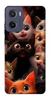 Чохол на Motorola Moto G05 happy cats фото 1 з 1