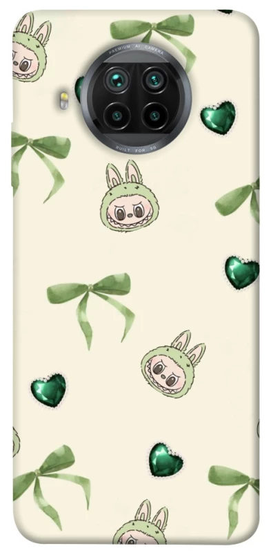Чохол на Xiaomi Mi 10T Lite / Redmi Note 9 Pro 5G Labubu Green Heart фото 1 з 1