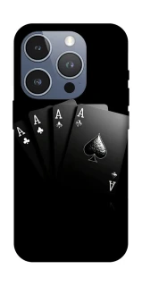 Чехол на Apple iPhone 16 Pro Black Cards фото 1 из 1