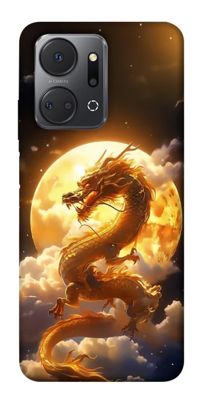 Чохол на Huawei Honor X7a Golden Dragon фото 1 з 1