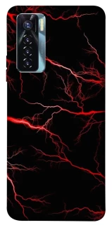 Чехол на TECNO Camon 17 Pro Красная молния фото 1 из 1