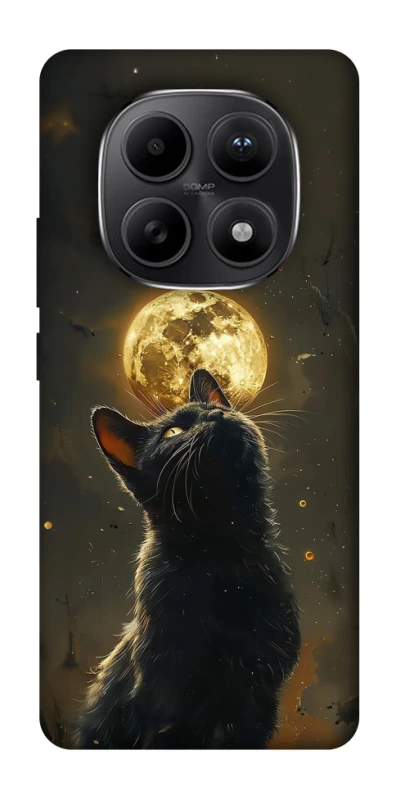 Чохол на Xiaomi Redmi Note 15 5G Кіт під місяцем v2 фото 1 з 1