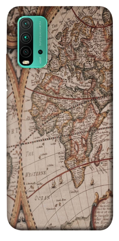 Чехол на Xiaomi Redmi Note 9 4G / Redmi 9 Power Карта путешествий фото 1 из 1