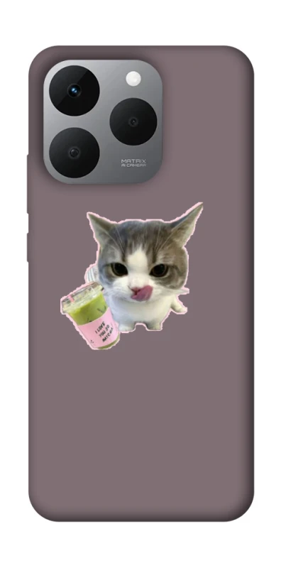 Чехол на Realme 15T cat matcha фото 1 из 1