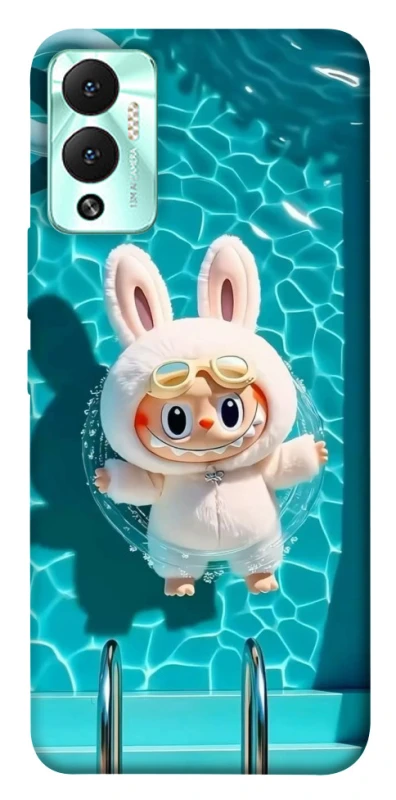 Чохол на Infinix Hot 12 Play Labubu in the pool ver.2 фото 1 з 1