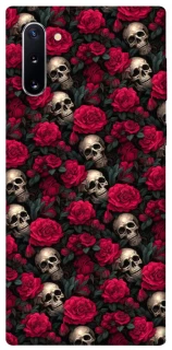 Чехол на Samsung Galaxy Note 10 Черепа и розы фото 1 из 1