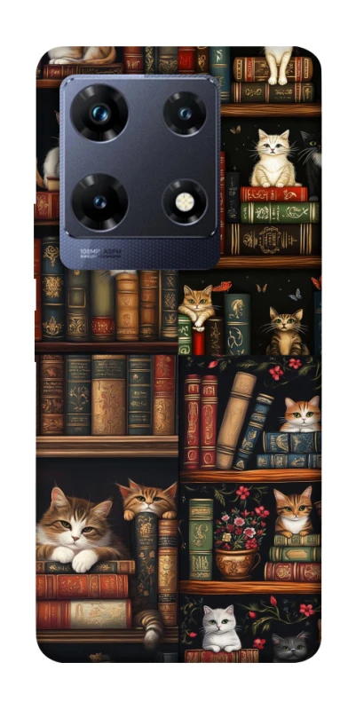 Чехол на Infinix Note 30 Pro Cats & Books фото 1 из 1