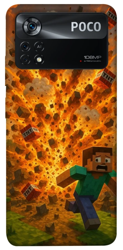 Чохол на Xiaomi Poco X4 Pro 5G Minecraft v7 фото 1 з 1