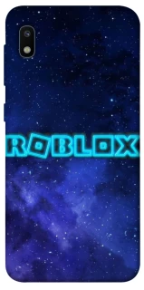 Чохол на Samsung Galaxy A10 (A105F) Roblox Space Logo Blue фото 1 з 1