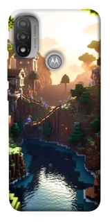 Чохол на Motorola Moto E20 Minecraft sunset фото 1 з 1