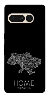 Чехол на Google Pixel 7 Pro Ukraine black map фото 1 из 1