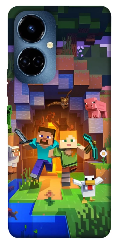 Чехол на TECNO Camon 19 Minecraft game фото 1 из 1