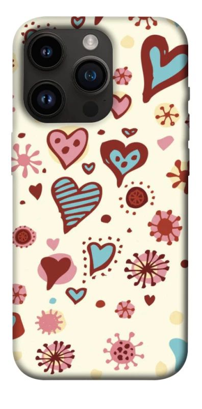 Чехол на Apple iPhone 14 Pro (6.1") Pretty hearts фото 1 из 1