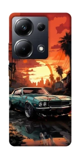 Чохол на Xiaomi Poco M6 Pro 4G Car at sunset фото 1 з 1